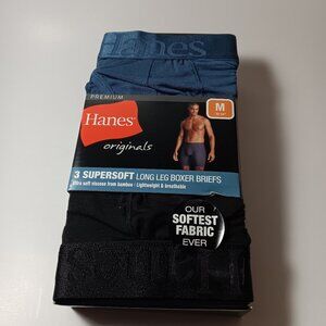 Hames original  ultimate mens super  soft long  leg boxer  briefs M